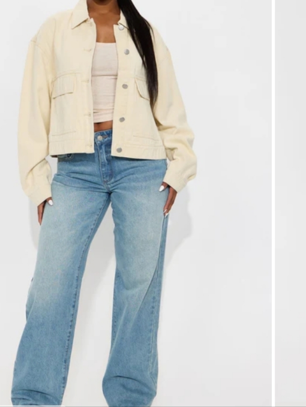 Fashion Nova Light Blue Straight Leg Jeans